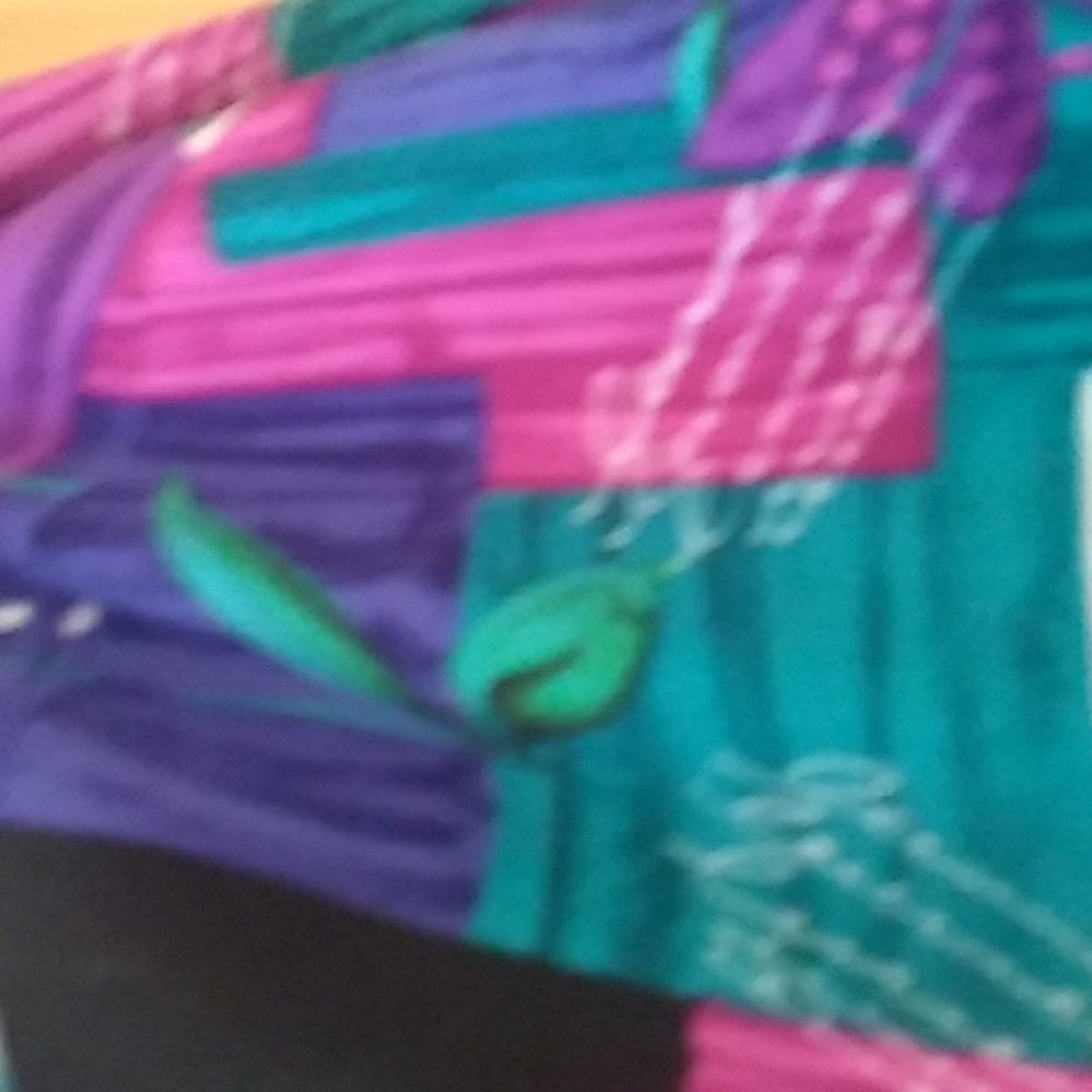 Willow Ridge Teal, Fuschia Black Blazer Sz 1x - image 7